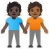 people holding hands, dark skin tone, medium-dark skin tone